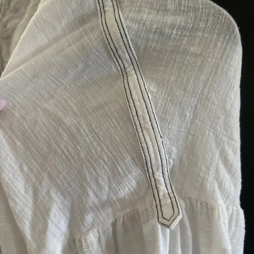 Free People Day Dreaming Blouse Ivory Crop Balloon Sleeve Top NWOT Sz S